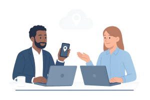 people evaluating local IT a company