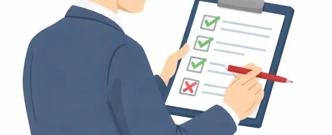 a man holding a checklist